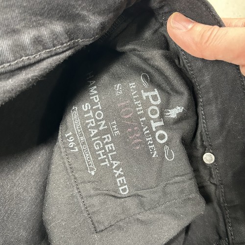 Polo Ralph Lauren Jeans Mens 40x36 (fits 38x5) Hampton Relaxed Straight Black - Picture 4 of 10