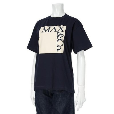 SALE MAX&Co. Kids T-shirt Contemporary Logo Print NAVY/WHITE 12Y, 14Y, 16Y NEW