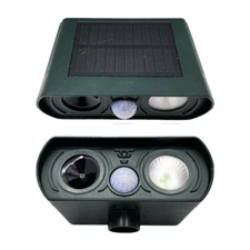 Solar Motion Ultrasonic Pest Repeller Strobe Light For Outdoor Animals -No Stake