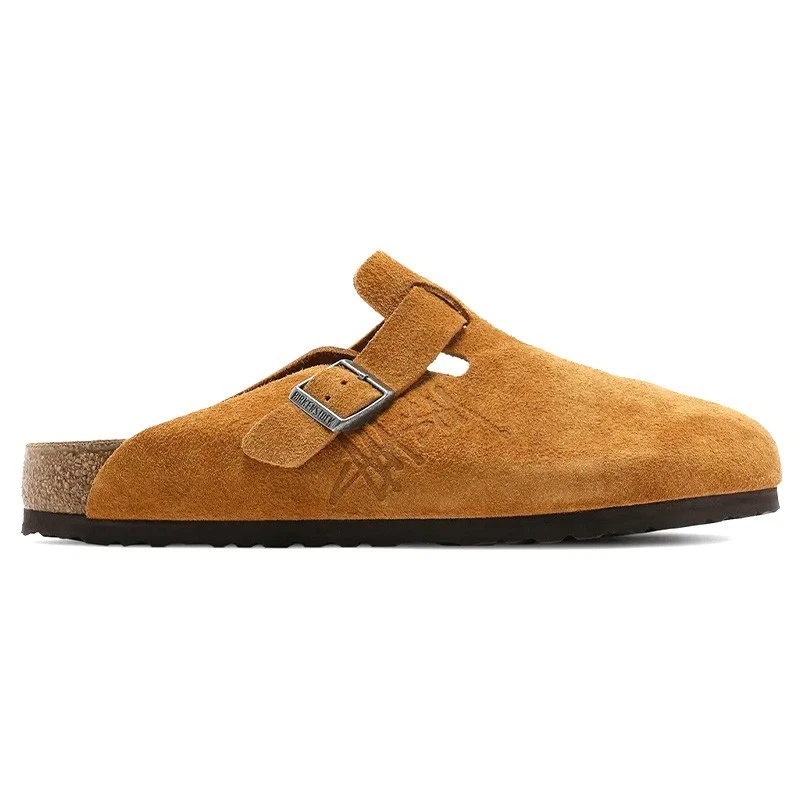Birkenstock × Stussy Boston Clog Caramel Suede Leather Shoes Wide Size 37-45
Opens in a new window o