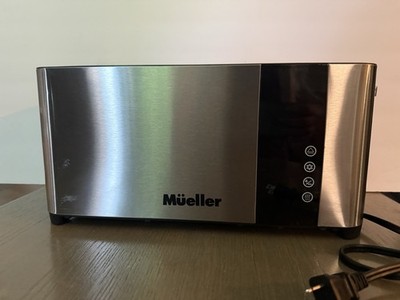 Mueller MT-440SS Stainless Steel Digital LED Display Ultra Toast 4 Slice Toaster