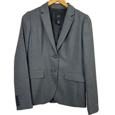 J. Crew 1035 Two Button Jacket in Super 120s Wool Gray SIZE 2