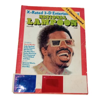 July 1975 X-Rated 3-D Entertainment National Lampoon Mag Original Glasses Includ