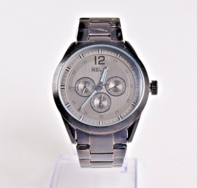 Relic by Fossil Men's Black Watch Stainless Steel Band ZR15962