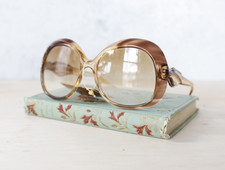 Vintage 1970s Samco Sunglasses Disco retro Made In Italy Grandma Chic