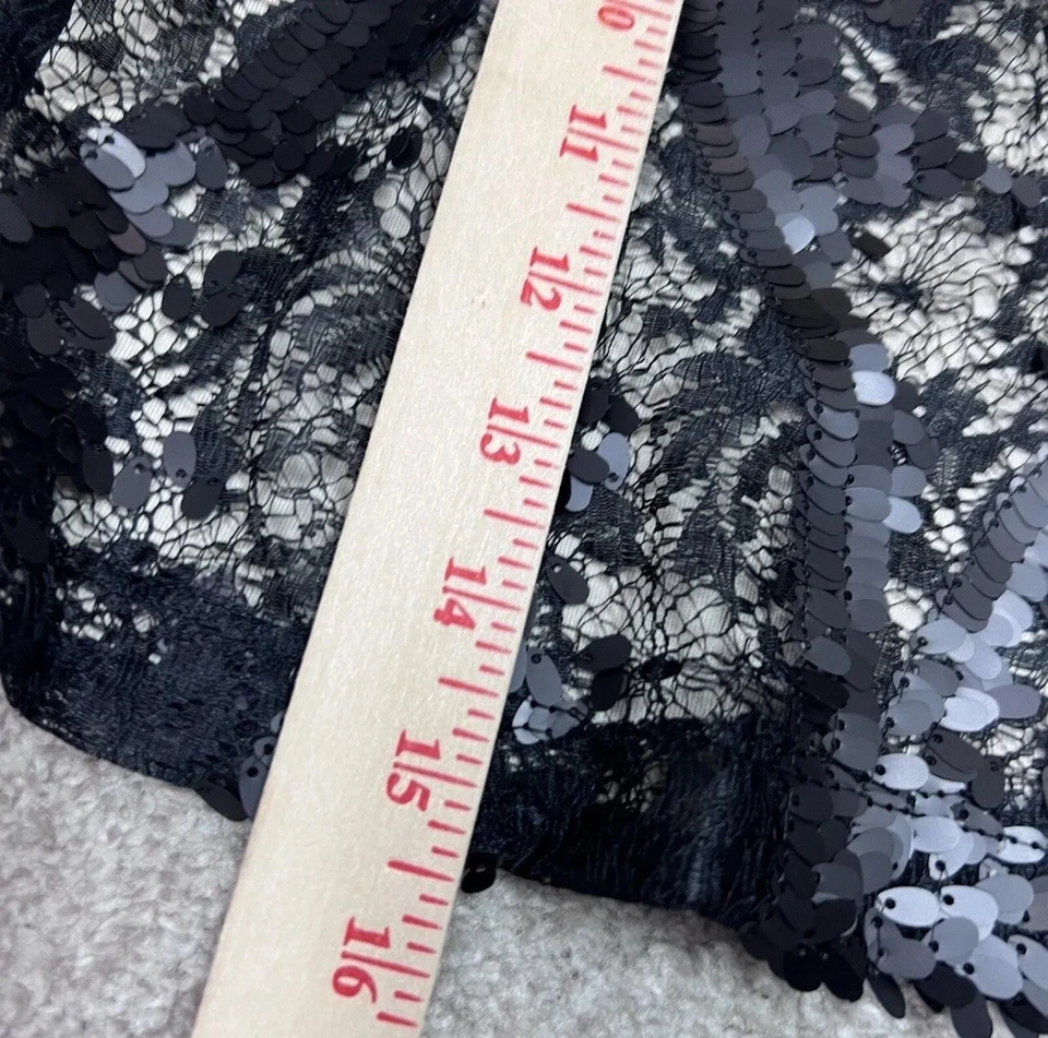 A. Byer Skirt Women’s Black Beige Sequin Pull On Size Small NWT - Image 4 of 4