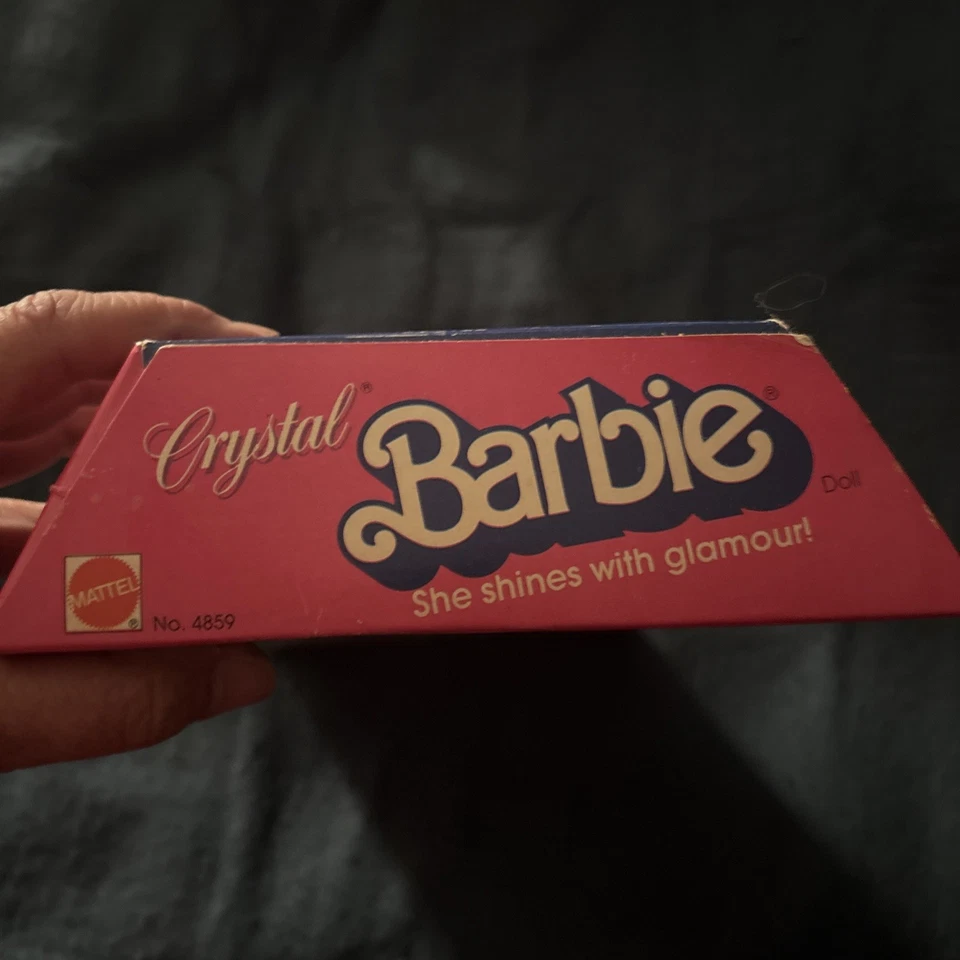 Muñeca afroamericana Barbie de cristal Mattel #4859 1983 de colección ¡Rara en caja original! Foto 3 de 4