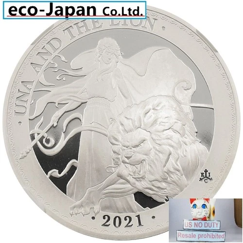 US NO DUTY St. Helena 2021 Elizabeth II 1 pound 1 ounce silver coin NGC PF70UC