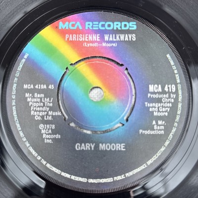 Gary Moore Parisienne Walkways Vinyl Record 7'' MCA 419
