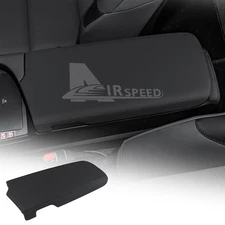 For Lexus ES 2018-2025 Car Center Console Armrest Box Cover Trim Leather Black