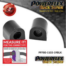 Powerflex Black Fr Arb Buchsen 19mm für Fiat Grande Punto 05-09 PFF80-1103-19BLK