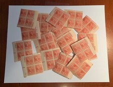 U.S.  1938 10 CENT TYLER STAMP MNH, SCOTT#815, PRISTINE O.G., (31) PLATE BLOCKS
