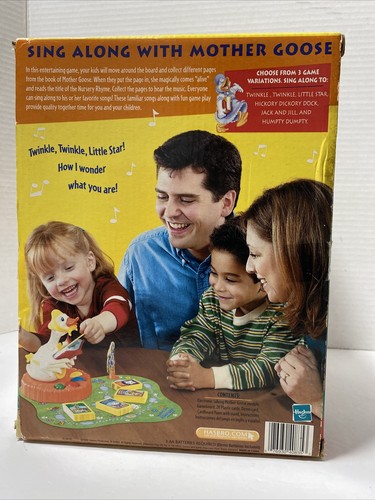 RARE MILTON BRADLEY HASBRO 2002 SING ALONG GAME w/MOTHER GOOSE NIB (J) - Picture 4 of 5