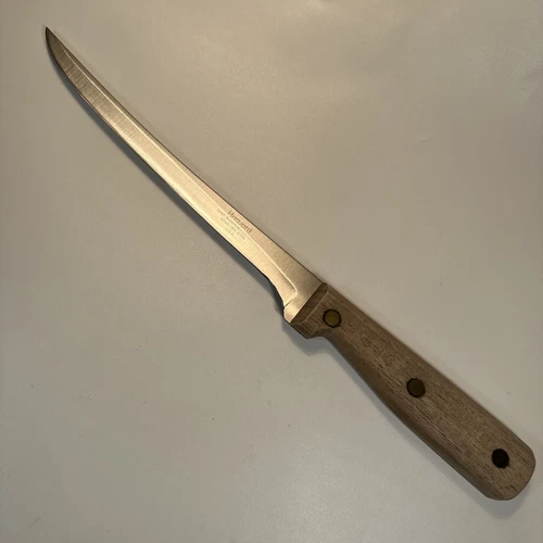 Vintage Harvard Cutlery Filet Knife 533 13" Overall 7.5" SS Blade Full Tang