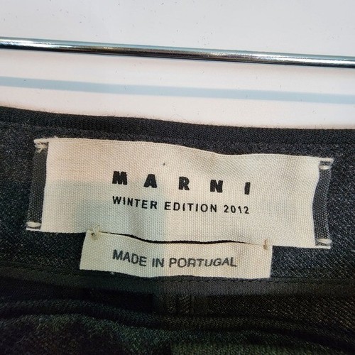 Marni 100% Wool Grey Trouser Pants Black Piping Accent Tuxedo Strip Pant sz 42 - Picture 5 of 12