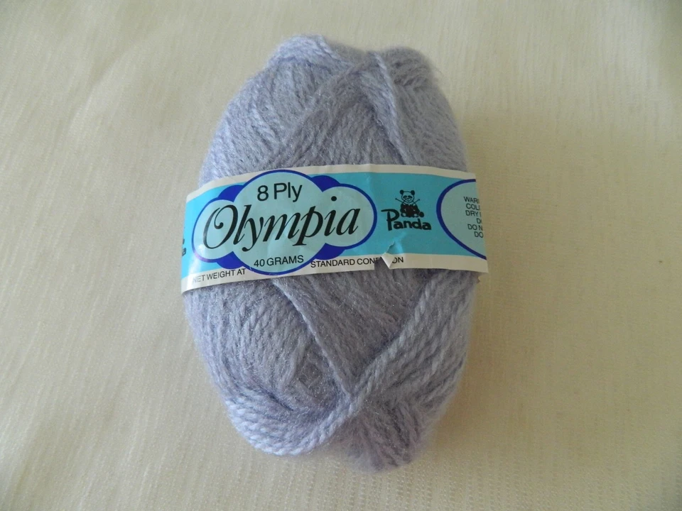 Yarn Panda OLYMPIA Lilac Purple 8ply Acrylic Fluffy Lot 5 Yarns Made Swaziland - image 2 of 4