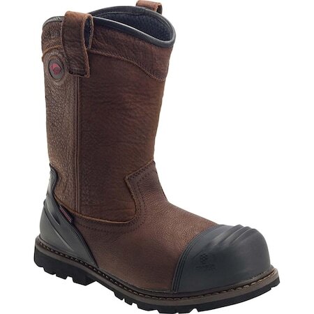 Avenger Safety Footwear A7876 Men's 11 In Composite Toe Wellington Boot, Brown,