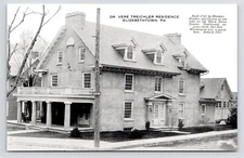 c1930s~Dr. Treichler House~Black Horse Tavern~Elizabethtown PA~Vintage Postcard