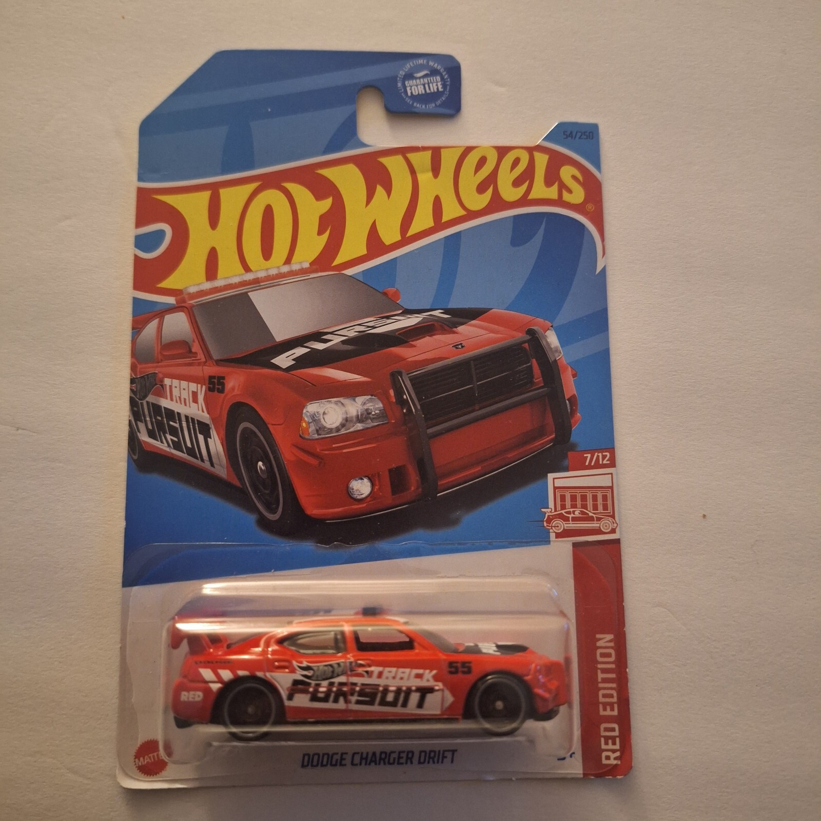 2022 Hot Wheels Target Red Edition Dodge Charger Drift Track Pursuit Collectible Diecast Car