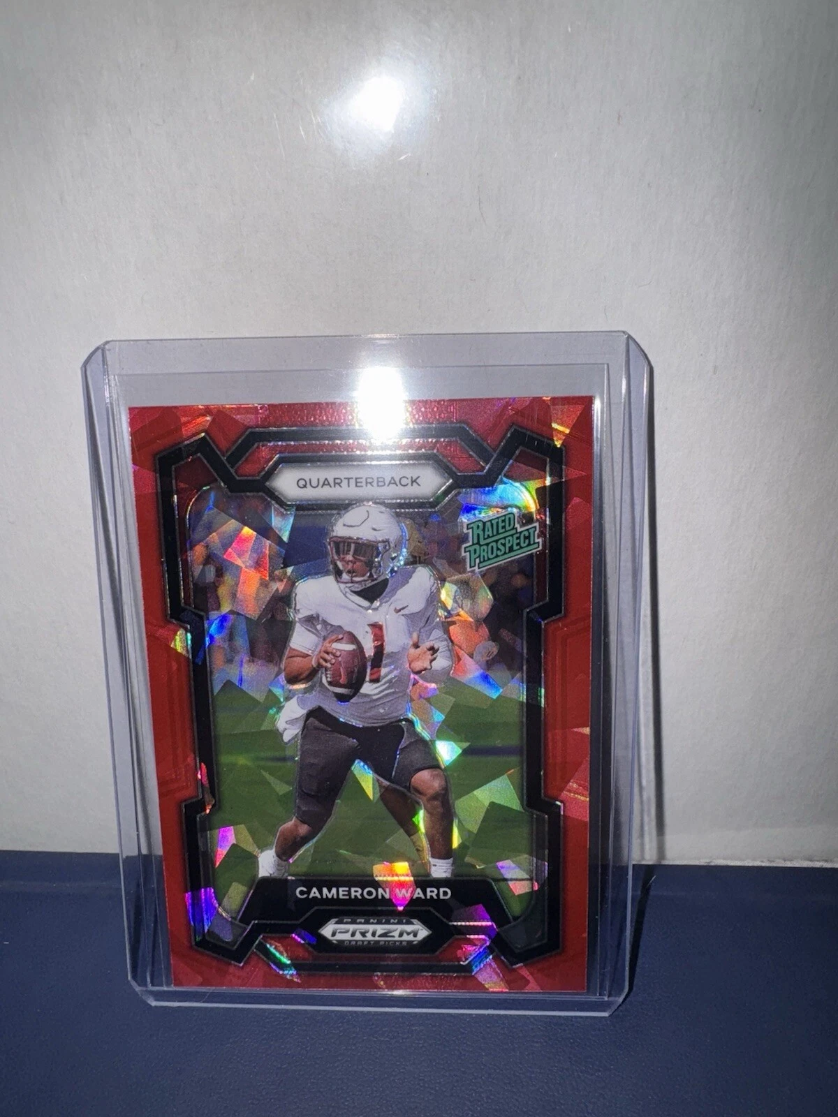 Cameron Cam Ward 2024 Prizm Draft Picks #199 Rated Prospect RED ICE Prizm MIAMI