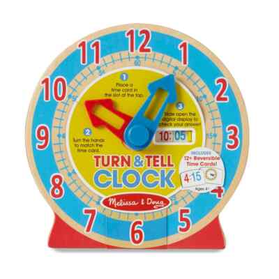 Turn & Tell Uhr - Lernspielzeug aus Holz Melissa & Doug 14284