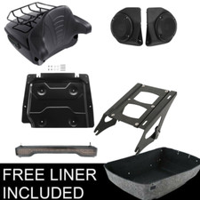 King Trunk Speakers Mount Rack Pad Fit For Harley Touring Road Glide 2014-2026