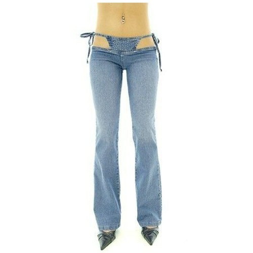 Ladies Sexy Slim Ultra Low Waist Jeans 
