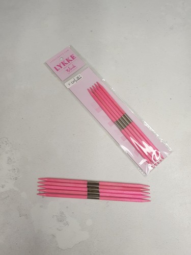 Lykke BLUSH Ferri Da Maglia A Doppia Punta 6", Rosa