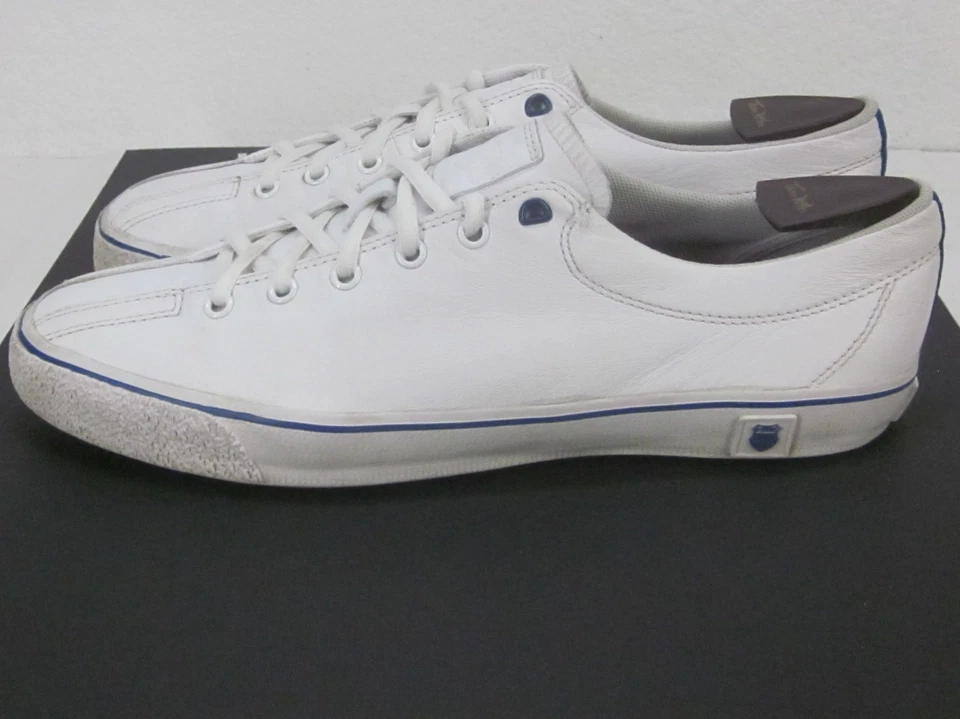K-SWISS MEN'S "LOW" WHITE ATHLETIC FASHION SNEAKER SHOES UNISEX 10.5  WOMEN'S 12 - Image 3 of 4