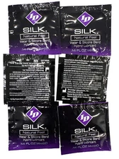 ID Silk Natural Feel lubricant * Water and Silicone based Personal lube  50 Pack