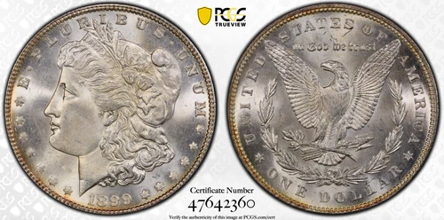 1899 PCGS MS65 Morgan Silver Dollar Great Eye Appeal