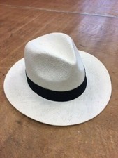 50er Style Panama Cowboy Hut Casablanca Bogart Country Westernhut Strohhut Hat