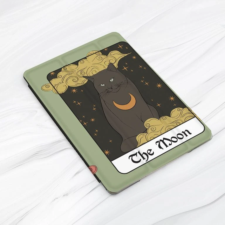 Sun Moon Tarot Card Cats Case For iPad 10.2 Air 3 4 5 Pro 9.7 10.5 11 12.9 Mini - Image 3 of 4