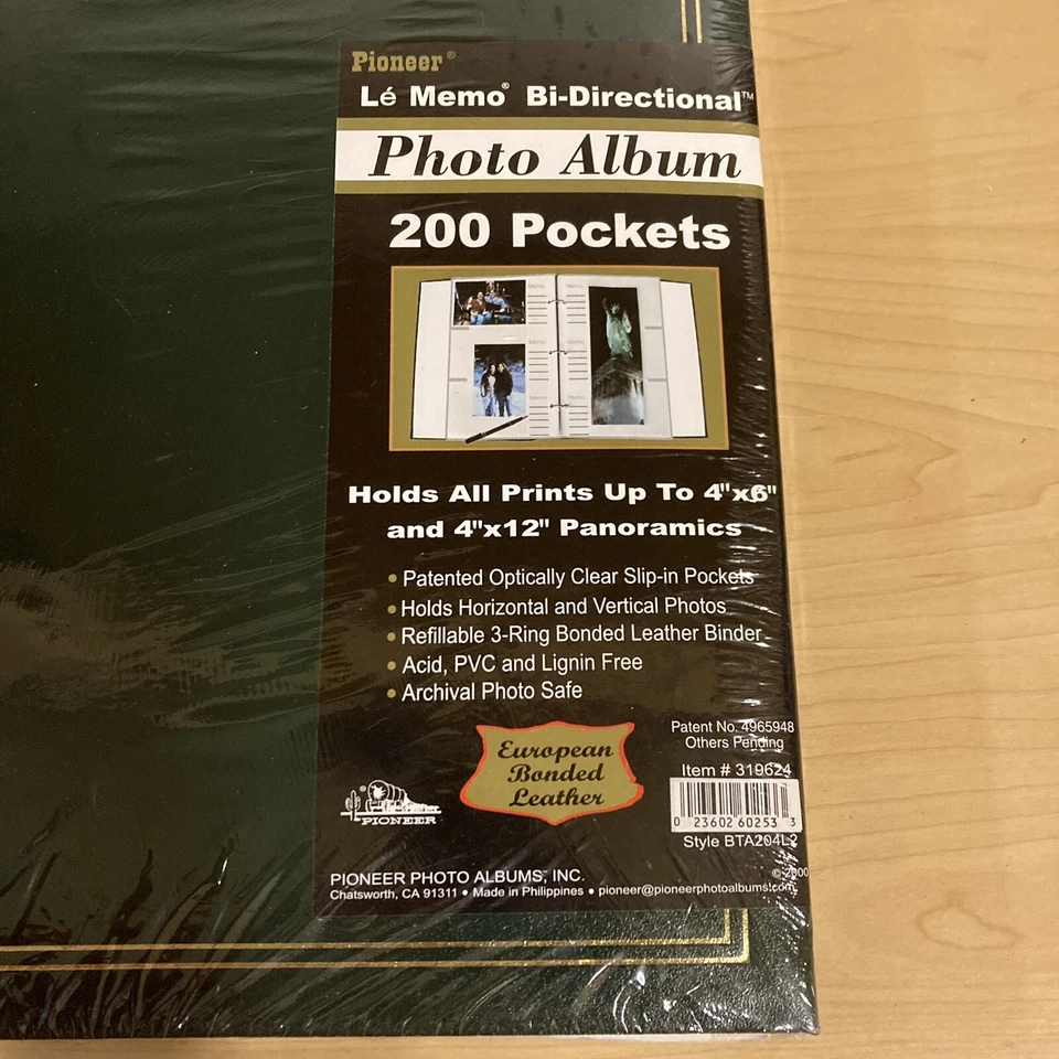 Pioneer Le Memo Bi-Directional Photo Album 200 Pockets European Bonded Leather - Image 3 of 4