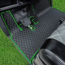 Xtreme Mats Yamaha Drive2 Golf Cart Mat, Full Coverage Floor Liner - GREEN