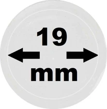 50 x lighthouse 337551 coin capsules coin capsules 19 mm caps 19