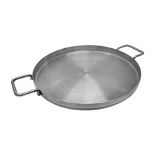 20" Diameter Stainless Steel Flat Comal Griddle Pan Cookware