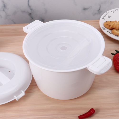 Hervidor de arroz microondas de grado alimenticio PP conveniente con paleta de arroz olla de vapor espesar - Imagen 22 de 34