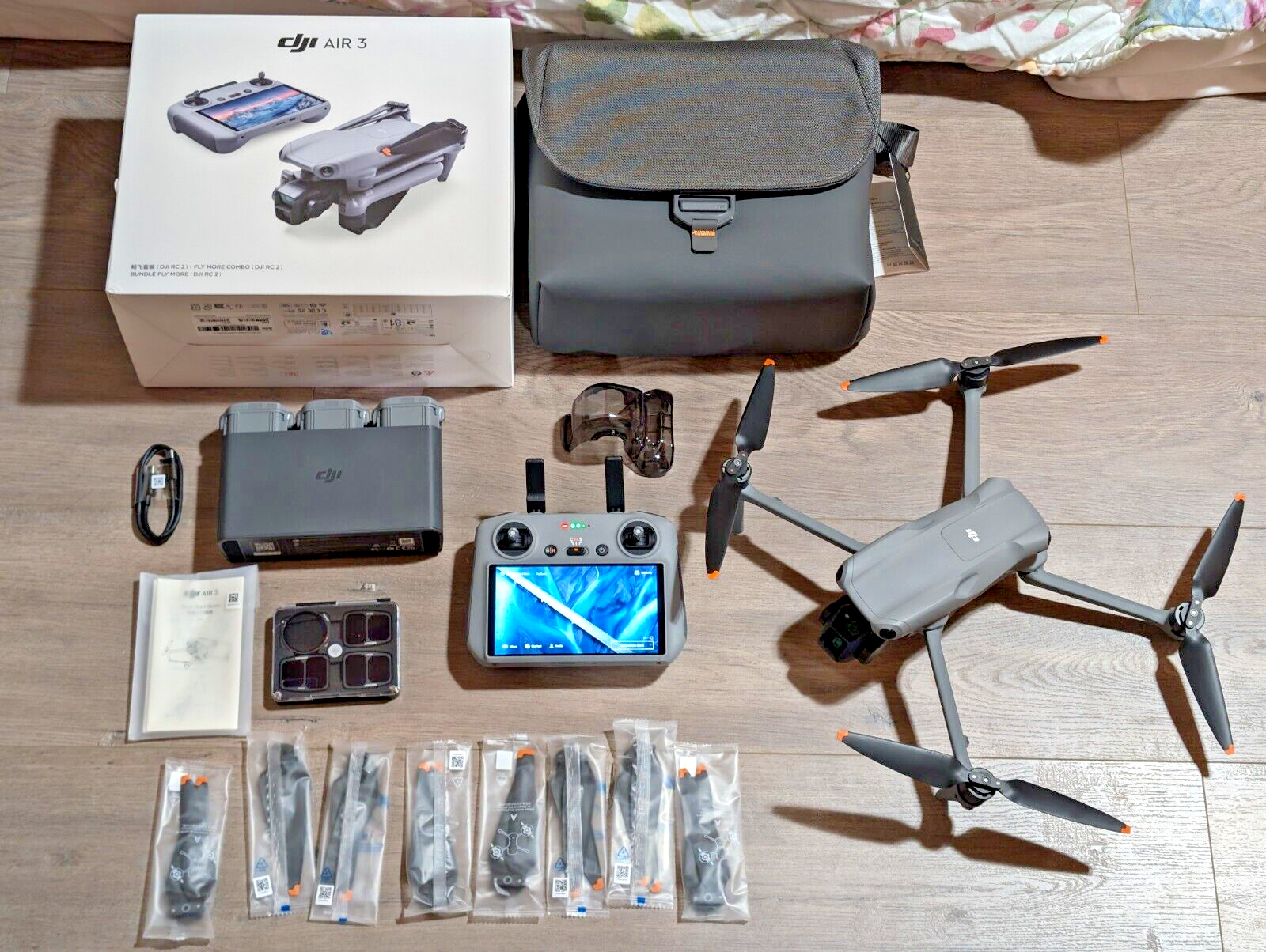 DJI Air 3 Fly More Combo with RC 2 Remote - Premium Camera Drone-image