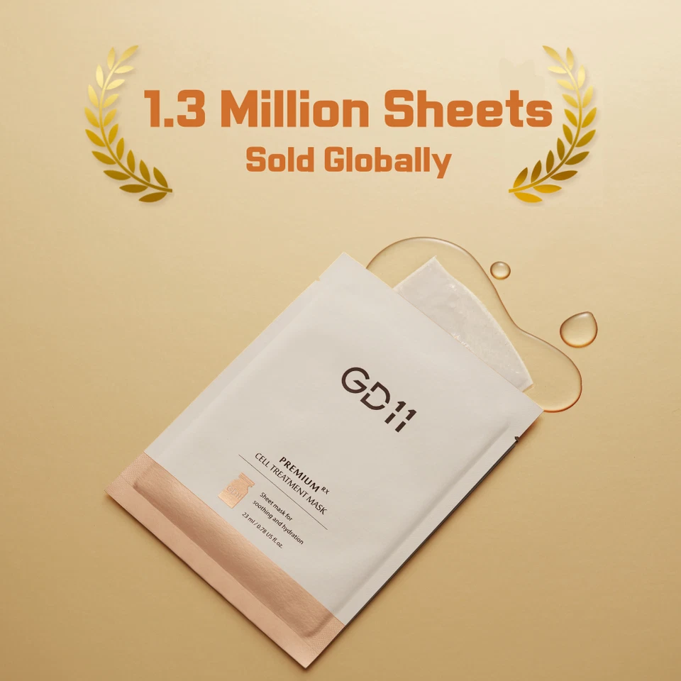 GD11 Premium Rx Cell Treatment Mask Korean Stem Cell Exosome Soothing Sheet Mask - Image 3 of 4
