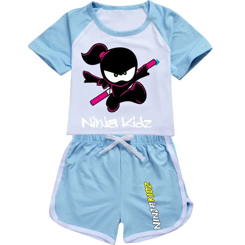 Clothing Set NINJA KIDZ Kids Sports T Shirt +Pants 2-piece Set Outfits Pyjamas - Picture 35 of 51