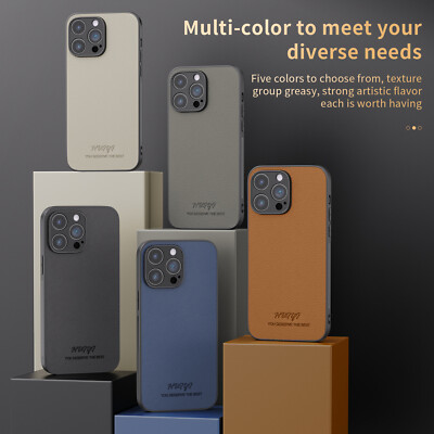 For iPhone 16 15 14 13 Pro Max 12 11 PU Leather Dustproof TPU Luxury Phone Case