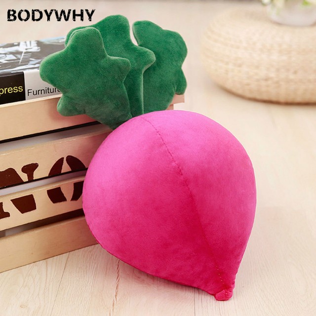 40cm 70cm Kids Simulation Radish Plush Toy Cute Stuffed Vegetable