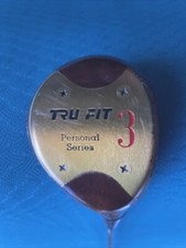 Tru Fit Persimmon Personal Series Genuine 3 Wood Tru Fit Gold Shaft