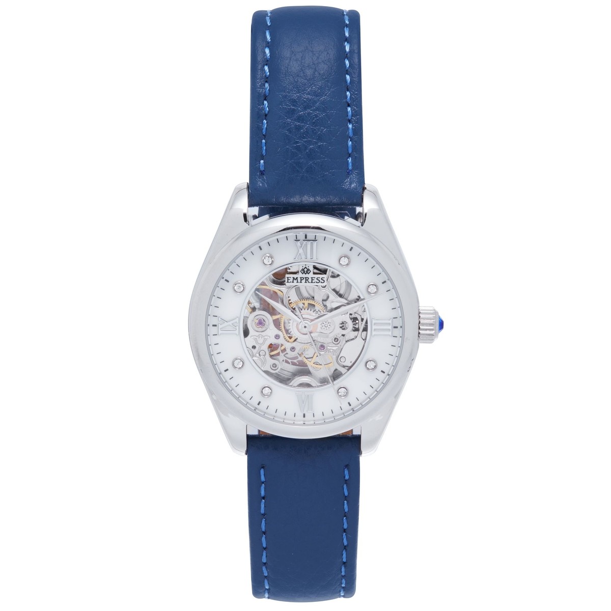 Empress Magnolia Automatic MOP Skeleton Dial Bracelet Watch  display picture 1
