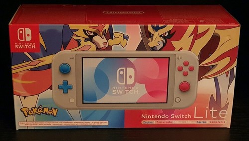 nintendo switch lite pokemon zacian and zamazenta limited edition