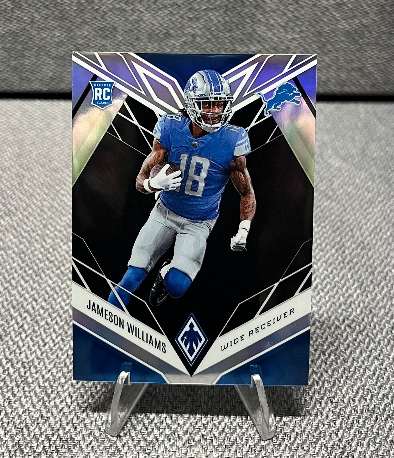 2022 Panini Phoenix Jameson Williams Black RC /10 #108 Lions