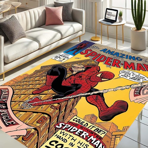 Spider-Man Rug, Comics Decor, Superhero Carpet,Amazing Spider-Man, Comic Book - 第 2/11 張圖片