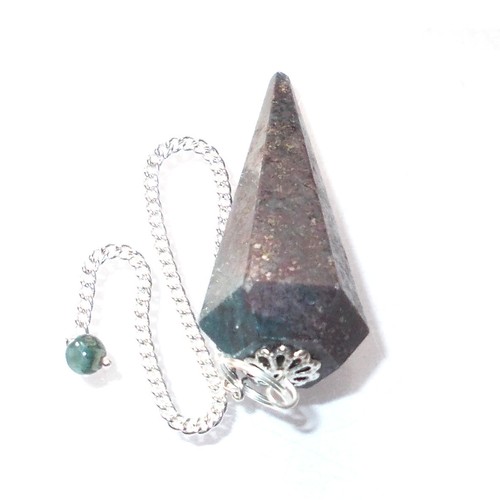 Kyanite & Fuchsite Dowsing Pendulum Crystal Healing Divination Reiki Dowser Gem - Picture 4 of 5