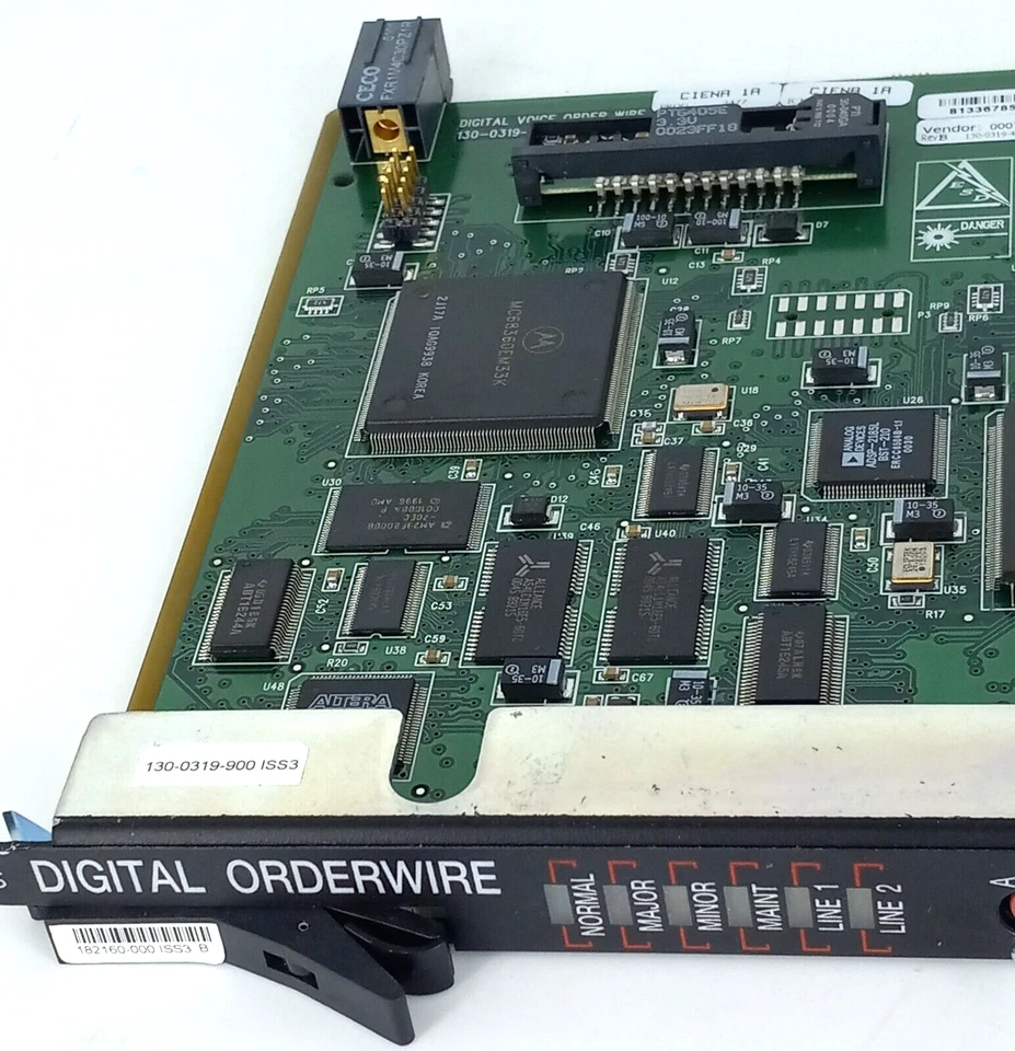 CIENA 130-0319-900 MULTIWAVE DIGITAL ORDERWIRE CARD 182160-000 ISS3 B - Image 3 of 4